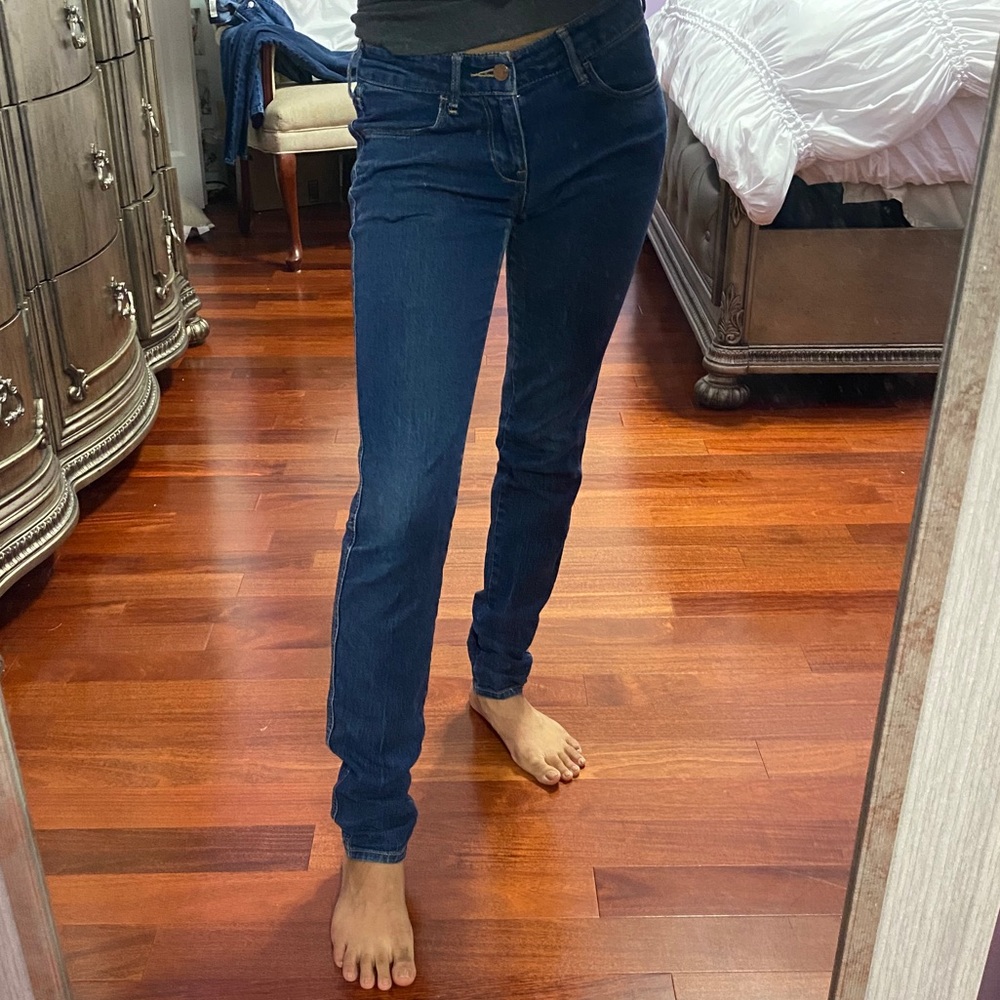 H&M Skinny Jeans Dark Wash Low Rise 27
